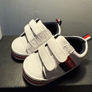 Tommy Hilfiger White and Navy Kids Shoes